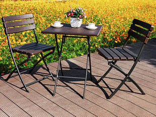 Складной столик для сада или террасы, 62 см цена и информация | Садовые столы, столики | pigu.lt