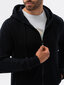 Džemperis vyrams su gobtuvu Ombre B1157, juodas цена и информация | Džemperiai vyrams | pigu.lt