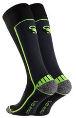 Unisex ilgos kompresinės sportinės kojinės Stark Soul 2139, juoda-žalia kaina ir informacija | Įtvarai | pigu.lt