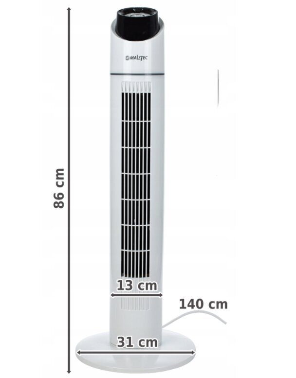 Bokštinis ventiliatorius Maltec WK200Wt цена и информация | Ventiliatoriai | pigu.lt