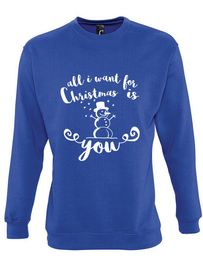 Džemperis "All I want for Christmas is you" (be kapišono) kaina ir informacija | Originalūs džemperiai | pigu.lt