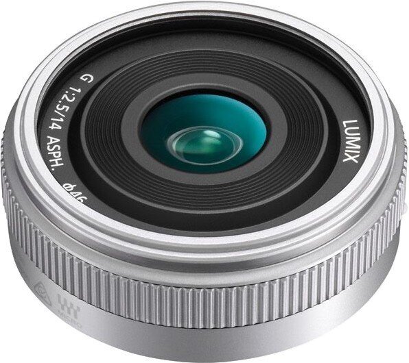 Panasonic Lumix G 14mm f/2.5 II ASPH. lens, silver kaina ir informacija | Objektyvai | pigu.lt