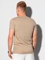 Marškinėliai vyrams Ombre S1370, smėlio spalvos kaina ir informacija | Vyriški marškinėliai | pigu.lt