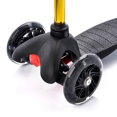 Трехколесный скутер Meteor Tucan LED, черно-желтый цена и информация | Самокаты | pigu.lt