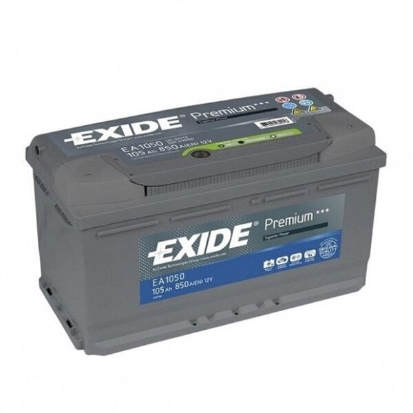 Akumuliatorius Exide 105 Ah 850 A EN 12V kaina ir informacija | Akumuliatoriai | pigu.lt