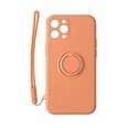 Mocco Pastel Ring silikoninis dėklas skirtas Xiaomi Redmi Note 9T, Oranžinis