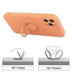 Mocco Pastel Ring Silicone Back чехол Силиконовый чехол для Apple iPhone 12 Max Оранжевый цена и информация | Чехлы для телефонов | pigu.lt