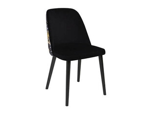 Valgomojo kėdė BRW Aka, juoda/geltona kaina ir informacija | Virtuvės ir valgomojo kėdės | pigu.lt