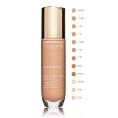 Clarins Everlasting Foundation тональный крем 30 мл, 112,3N Sandalwood цена и информация | Пудры, базы под макияж | pigu.lt