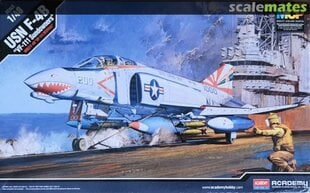 Клейкая модель Academy 12232 USN F-4B VF-111 Sundowners 1/48 цена и информация | Склеиваемые модели | pigu.lt