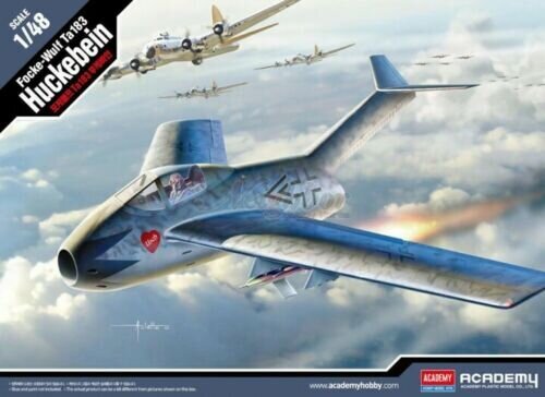 Klijuojamas Modelis Academy 12327 Focke-Wulf Ta-183 ​Huckebein 1/48 kaina ir informacija | Klijuojami modeliai | pigu.lt