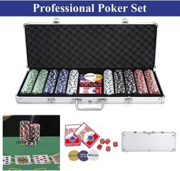 Набор для игры в покер Texas Strong из 500 жетонов с чемоданом цена и информация | Азартные игры | pigu.lt