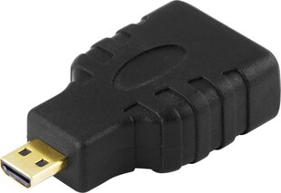 Deltaco HDMI-24 adapter - Micro HDMI T kaina ir informacija | Adapteriai, USB šakotuvai | pigu.lt