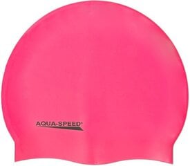 Plaukimo kepuraitė aquaspeed rožinė kaina ir informacija | Plaukimo kepuraitės | pigu.lt