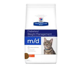 Сухой корм для кошек Hills Prescription Diet m/d Feline, 1.5 кг цена и информация | Сухой корм для кошек | pigu.lt