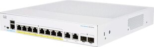 Cisco cbs250-8p-e-2g | jungiklis | 8x rj45 1000mb/s poe, 2x rj45/sfp combo, 67w kaina ir informacija | Komutatoriai (Switch) | pigu.lt