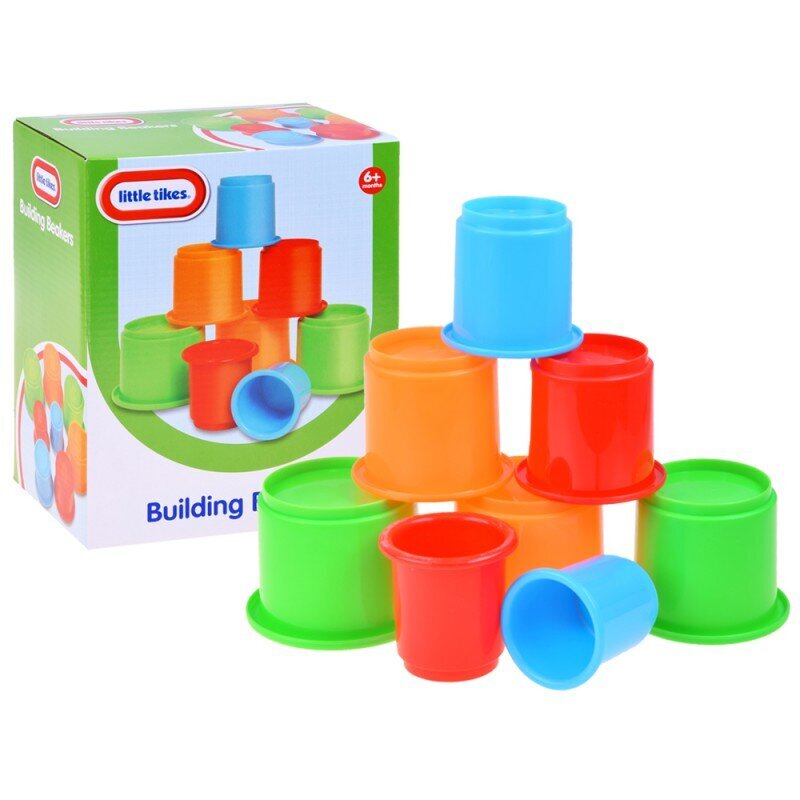 Spalvotų puodelių piramidė, 8vnt. kaina ir informacija | Žaislai kūdikiams | pigu.lt