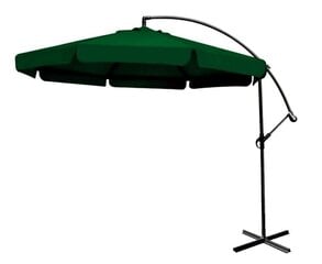 Sodo skėtis, 350 cm, žalias kaina ir informacija | Skėčiai, markizės, stovai | pigu.lt