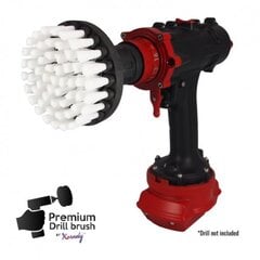 Profesionalus valymo šepetys Premium Drill Brush - ypač minkštas, baltas, 10 cm kaina ir informacija | Mechaniniai įrankiai | pigu.lt