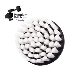 Profesionalus valymo šepetys Premium Drill Brush - ypač minkštas, baltas, 10 cm kaina ir informacija | DRILL BRUSH Santechnika, remontas, šildymas | pigu.lt