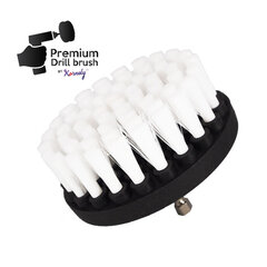 Profesionalus valymo šepetys Premium Drill Brush - ypač minkštas, baltas, 10 cm kaina ir informacija | DRILL BRUSH Santechnika, remontas, šildymas | pigu.lt