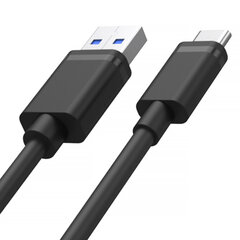 Unitek Y-C481BK, USB-A/USB-C, 0.5 m kaina ir informacija | Kabeliai ir laidai | pigu.lt