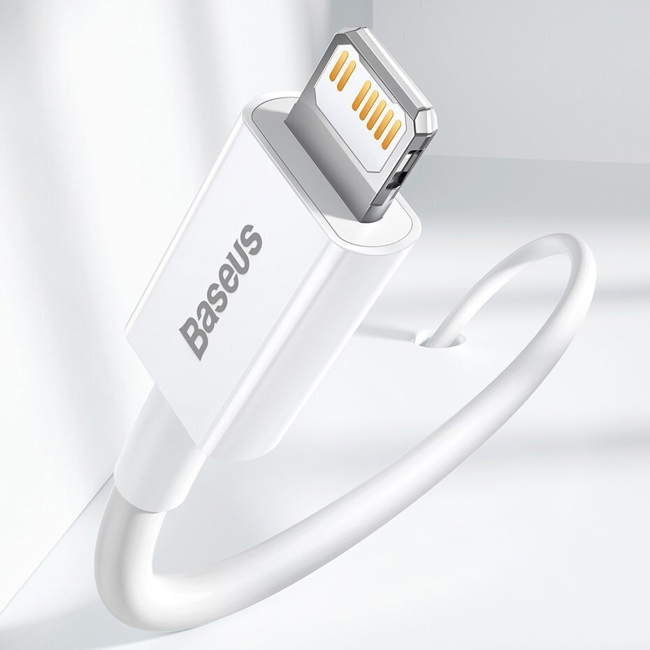 Baseus BSU2666BLK, USB Typ C / Lightning kaina ir informacija | Laidai telefonams | pigu.lt