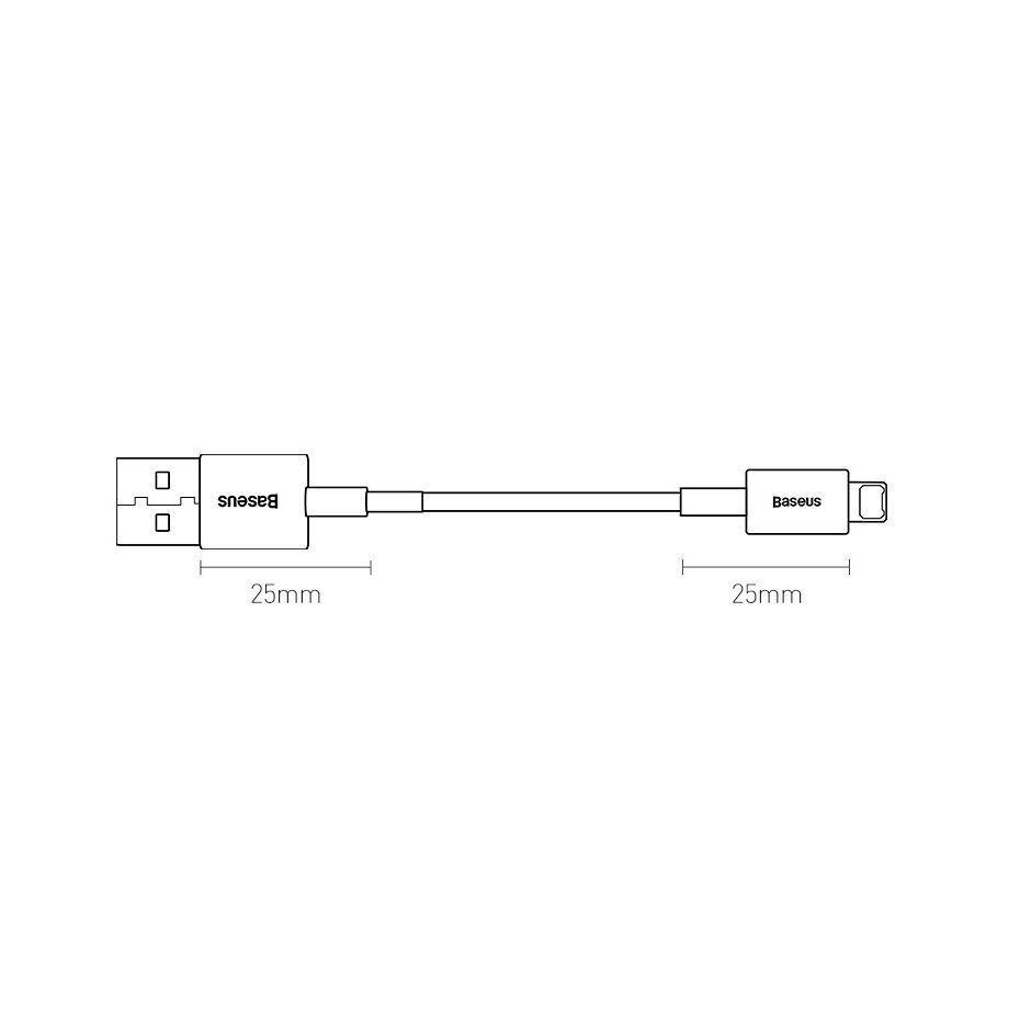 Kabelis Baseus Superior Cable USB - Lightning 2,4A ,1 m (CALYS-A03) цена и информация | Laidai telefonams | pigu.lt