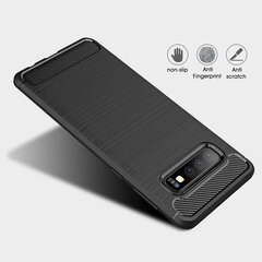 Чехол Carbon для Samsung Galaxy S21 Plus, черный цена и информация | Чехлы для телефонов | pigu.lt