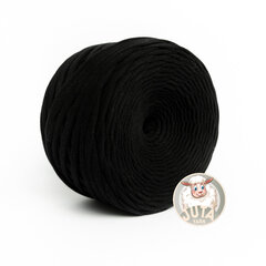 Трикотажная пряжа Juta, цвет Black, 100 m цена и информация | Принадлежности для вязания крючком | pigu.lt
