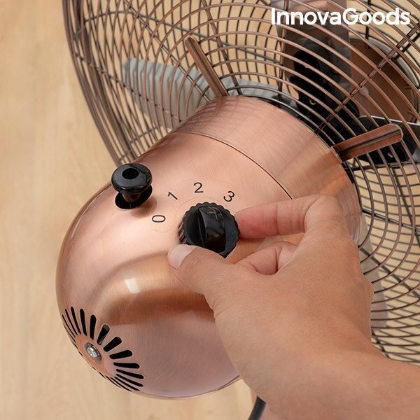 Pastatomas ventiliatorius Copper Retro InnovaGoods kaina ir informacija | Ventiliatoriai | pigu.lt