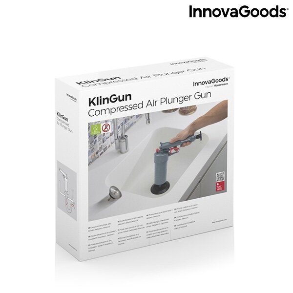 Universalus suspausto oro šautuvas su antgaliais Klingun InnovaGoods kaina ir informacija | Vonios kambario aksesuarai | pigu.lt