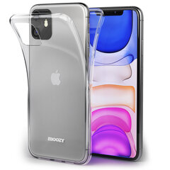 Ударопрочный силиконовый чехол Moozy для iPhone 11 - Прозрачный чехол с усиленной защитой углов цена и информация | Чехлы для телефонов | pigu.lt