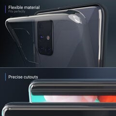 Ударопрочный силиконовый чехол Moozy для Samsung A51 - Прозрачный чехол с усиленной защитой углов цена и информация | Чехлы для телефонов | pigu.lt