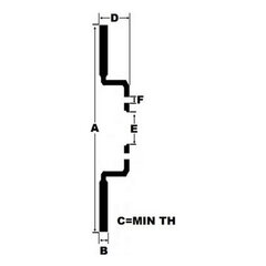 Тормозные диски Black Diamond KBD444COM цена и информация | Автопринадлежности | pigu.lt