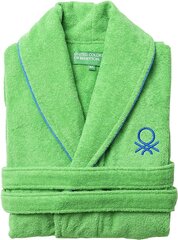 Chalatas moterims Benetton Rainbow Medvilnė, žalias kaina ir informacija | Chalatai moterims | pigu.lt