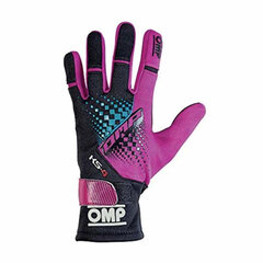 Мужские водительские перчатки OMP MY2018, чёрные цена и информация | Мото перчатки, защита | pigu.lt