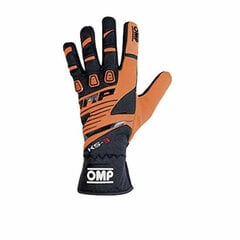 Мужские водительские перчатки OMP MY2018, чёрные цена и информация | Мото перчатки, защита | pigu.lt