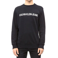 Мужская толстовка без капюшона Calvin Klein Core Logo INTITUTIONAL J30J30775, чёрная цена и информация | Спортивная одежда женская | pigu.lt