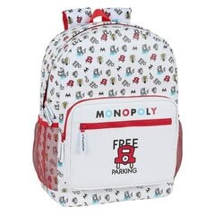 Mokyklinis krepšys Monopoly Balta kaina ir informacija | Kuprinės mokyklai, sportiniai maišeliai | pigu.lt