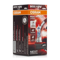 Автомобильная лампа Osram 64211NL H11 12V 55W 3200K цена и информация | Автомобильные лампочки | pigu.lt