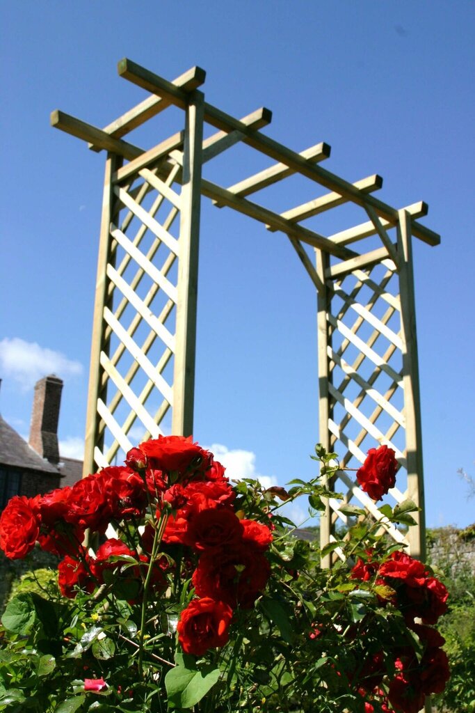 Medinė arka gėlėms цена и информация | Gėlių stovai, vazonų laikikliai | pigu.lt