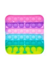Silikoninis žaislas POP - It šviesių spalvų kvadratas, 13 x 13 cm kaina ir informacija | Stalo žaidimai, galvosūkiai | pigu.lt