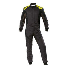 Комбинезон для гонок OMP First Evo Антрацитный Жёлтый (Размер 58) цена и информация | Мужская спортивная одежда | pigu.lt