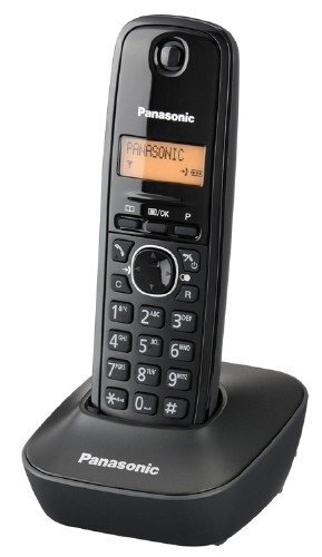 Belaidis telefonas Panasonic KX-TG1611, juodas kaina | pigu.lt