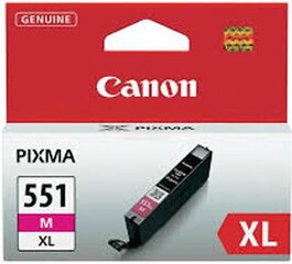 Canon ink cartridge CLI-551XL, magenta (rožinė) kaina ir informacija | Kasetės rašaliniams spausdintuvams | pigu.lt