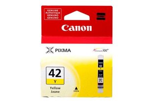Картридж чернильный Canon CLI-42 Y, желтый цена и информация | Картриджи для струйных принтеров | pigu.lt