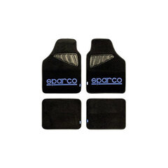Комплект автомобильных ковриков Sparco SPC1901 Универсальный Черный/Синий (4 шт) цена и информация | Универсальные коврики | pigu.lt