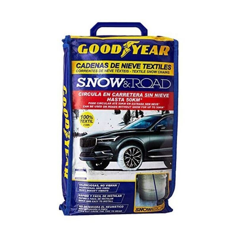 Automobilių sniego grandinės Goodyear Snow & Road, XL dydis kaina ir informacija | Auto reikmenys | pigu.lt