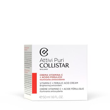 Šviesinamasis veido kremas Collistar Attivi Puri Vitamine C + Ferulic Acid, 50 ml kaina ir informacija | Veido kremai | pigu.lt